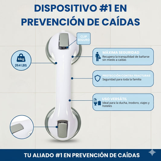 Soporte EasyGrip™ - Dispositivo #1 para prevenir caídas en el baño
